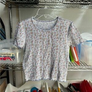 American Eagle Outfitters Crop Fitted T-Shirt, XS